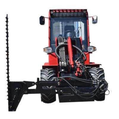 Farming Tractor Loader 2ton Telescopic CE Approved Wheel Loader with Hedge Trimmer Tractor Front Loader for Sale