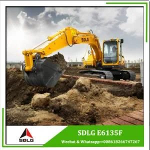 Sdlg Excavator E6135f 13t Compact Digger for Construction Site