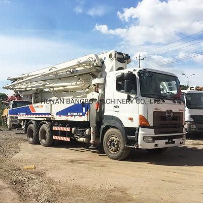 47m Zoomlion Hino Truck Used Concrete Placing Boom Beton Pump