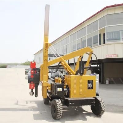 High Quality Ground Screw Hydraulic Press Pile Driver Machine for Sale