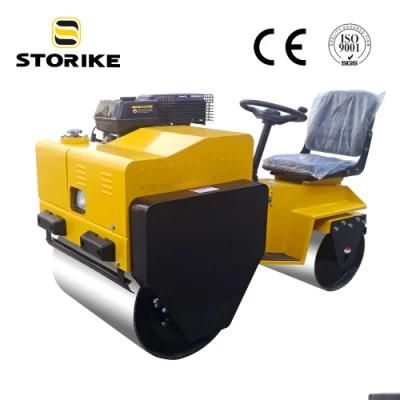 850kg CE China Factory Price Construction Machine Vibratory Diesel Gasoline Pneumatic Road Roller