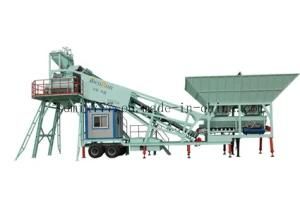 Trailer Mobile Concrete Batching Plant Yhzs75