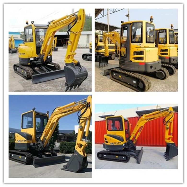 Zero Tail Japan Engine Kubota V2403 42.5HP Yuchai 3.5ton/4 Ton Mini Excavator Yc35sr for Sale