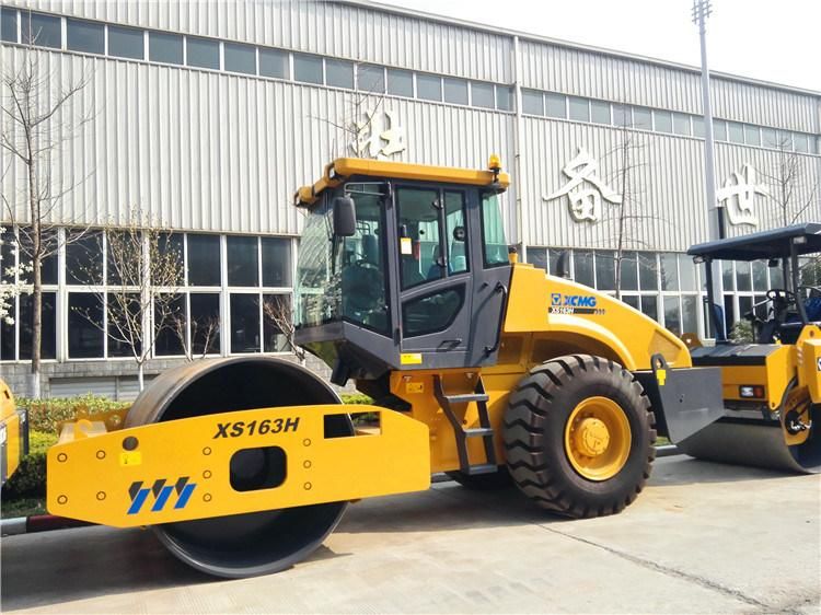 XCMG 16ton Full-Hydraulic Single-Drive Vibratory Roller Xs163h Mini Road Roller Compactor with Competitive Price