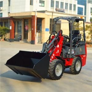 0.6 Ton Front End Mini Wheel Loader with Different Attachments Dy25 Farm Tractor Loader
