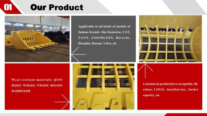 Excavator Skeleton Bucket Screen Can Be Customized with Different Width