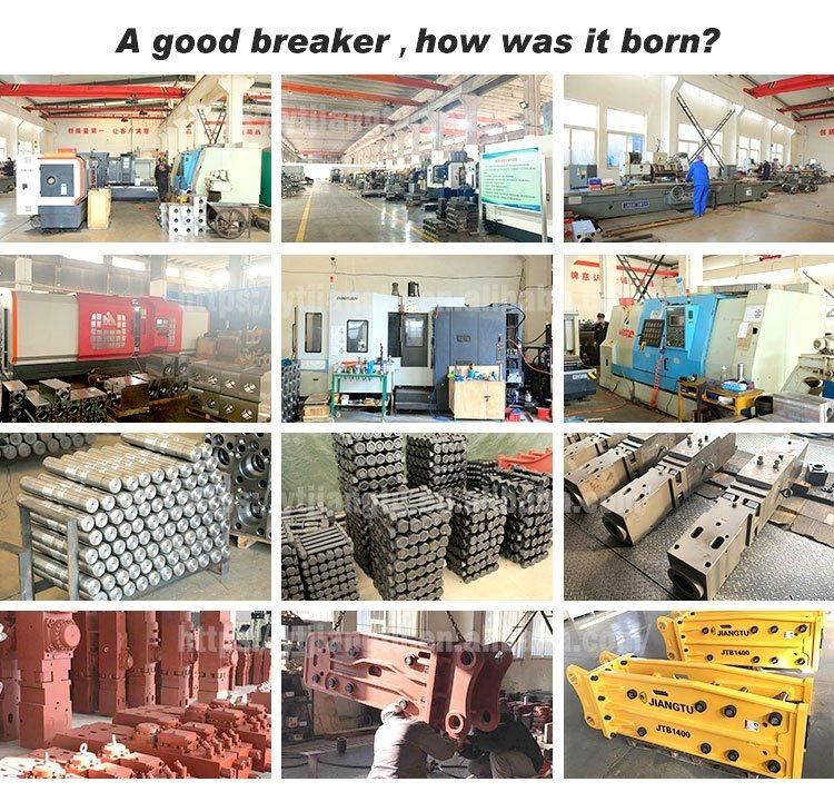 Hydraulic Breaker Concrete Rock Hammer with Chisel 140mm for 18-26 Tons Excavator