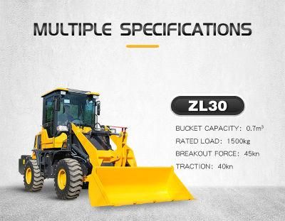 Construction Machinery Shanding 4WD Diesel Engine China Heavy 3ton Bucket Shovel Wheel Loaders for Sale