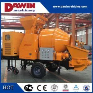 30m3/Hr Diesel Trailer Concrete Mixer Pump with 450L Drum