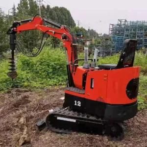 1.2 Ton Small Digger Earth Moving Machinery Crawler Type Mini Excavator with Hydraulic Oil Radiator for Garden or Farm Working