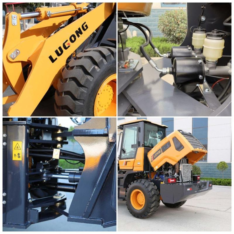Small/Mini Compact Articulated Front End Loader LG938 2.0ton Wheel Loaders for Farming/Construction/Gardening