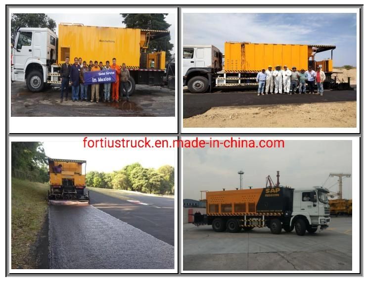 Shacman 4axles 8X4 4000L Micro Surfacing Paver Asphalt Pavement Slurry Sealer Truck for Hot Sale