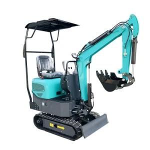 China Cheap 0.8ton 1ton Crawler Mini Excavator Price with Attachments for Sale