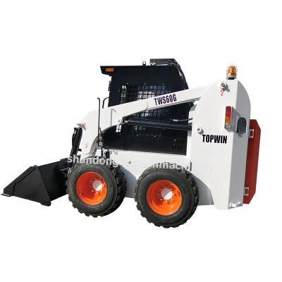 Chinese CE ISO EPA Front End Loader 50HP 65HP 75HP 85HP Mini Wheel and Track Skid Steer Loader with Attachments Price for Sale