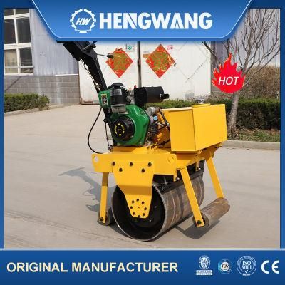 Widely Used Compacting Roller 420kg China Handrail Double Drum Road Roller for Railways Construction