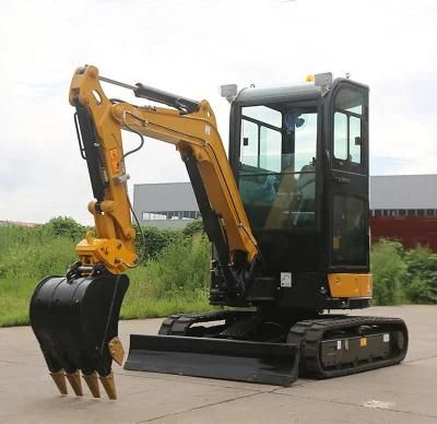 Excellent Configuration Small Crawler Excavator 2.7 Ton Fw25u Cabin with CE and Tilting Bucket/Leveling Bucket/Digger for Sale
