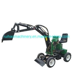 Mini Wheel Digger Tractor Loader Continued 360 Rotation for Sale