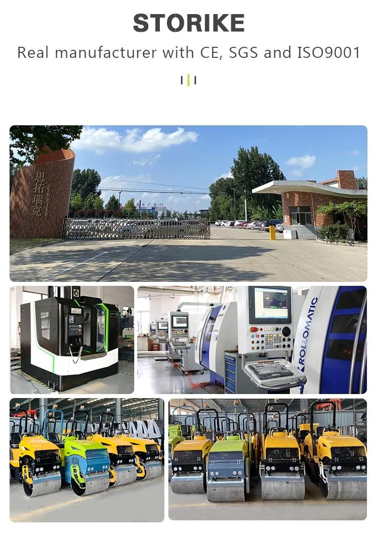 Factory Supply 0.3 Ton 0.5 Ton 1 Ton Asphalt Vibratory Roller Tandem Vibratory Road Roller Compactor