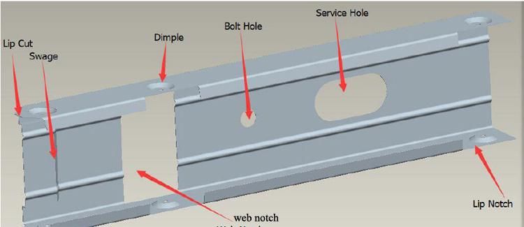 Light Peb Modular Steel Building Framing Roll Forming Machine