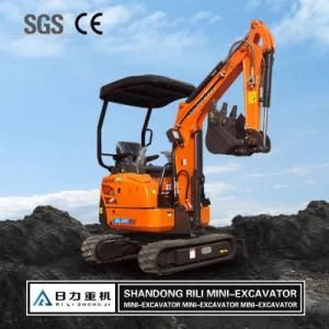 Powerful Earthing Moving Machinery Rl20c with CE Mini Hydraulic New Excavator