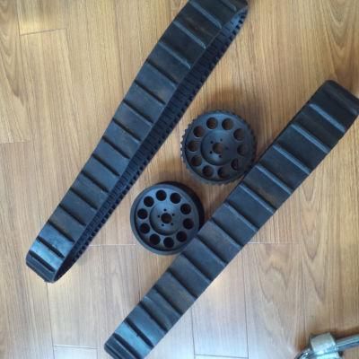 Robot Rubber Track Width 80mm with Size (80*15*108)