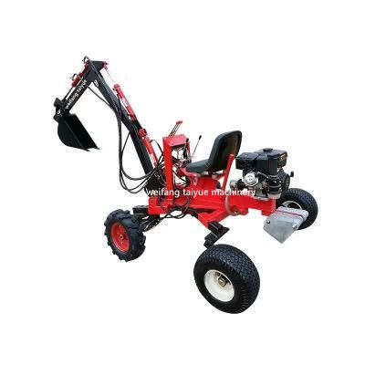 Self Power 2 Wheel or 4 Wheel Best Backhoe for Homeowner, Towable Mini Backhoe