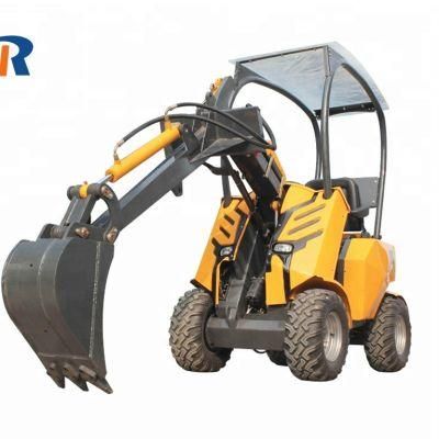 Chinese Best Cheap Mini Skid Steer Loader Wheel with Attachment Price for Sale