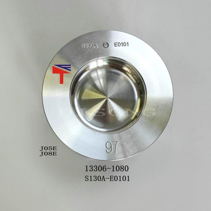 High-Performance Diesel Engine Parts Piston 13306-1080 S130A-E0101 for Excavator Sk200-8 Engine J05e Jo8e