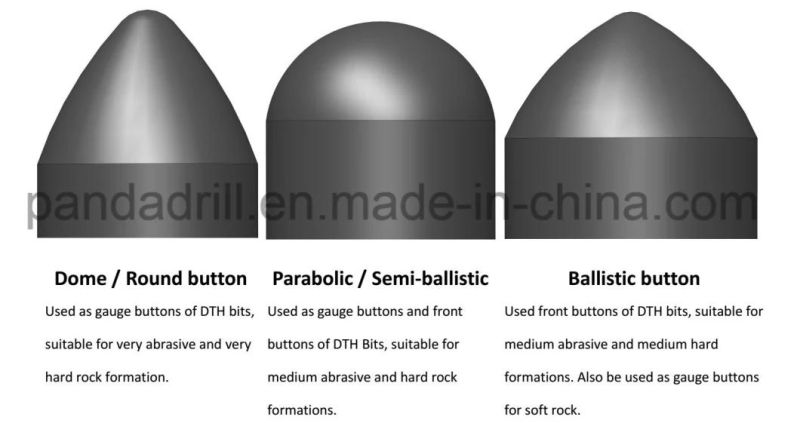 DTH Bit DTH Drill Bit DTH Hammer Borewell Drill Rock Carbide Button Bit with Carbide Mining Teeth