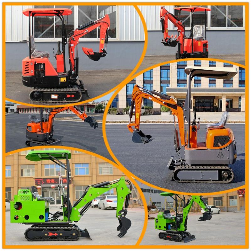 High Quality Small Towable Backhoe Digger Hydraulic Pump Mini Crawler Belt Tracked Excavator