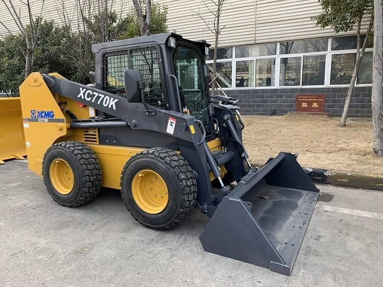 XCMG Skid Steer Loader Xc770K China Mini Four Wheel Drive Skidsteer Loader