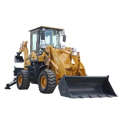 Front Loader Backhoe 4 Wheel Drive Backhoe Loader