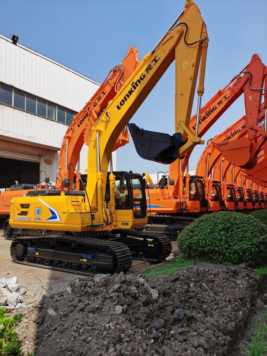 China EXW Price Lonking Lovol San Y Liugong Zoomlion 21.5 22 22.5 Ton Excavator Cdm6220 (LG6225E)