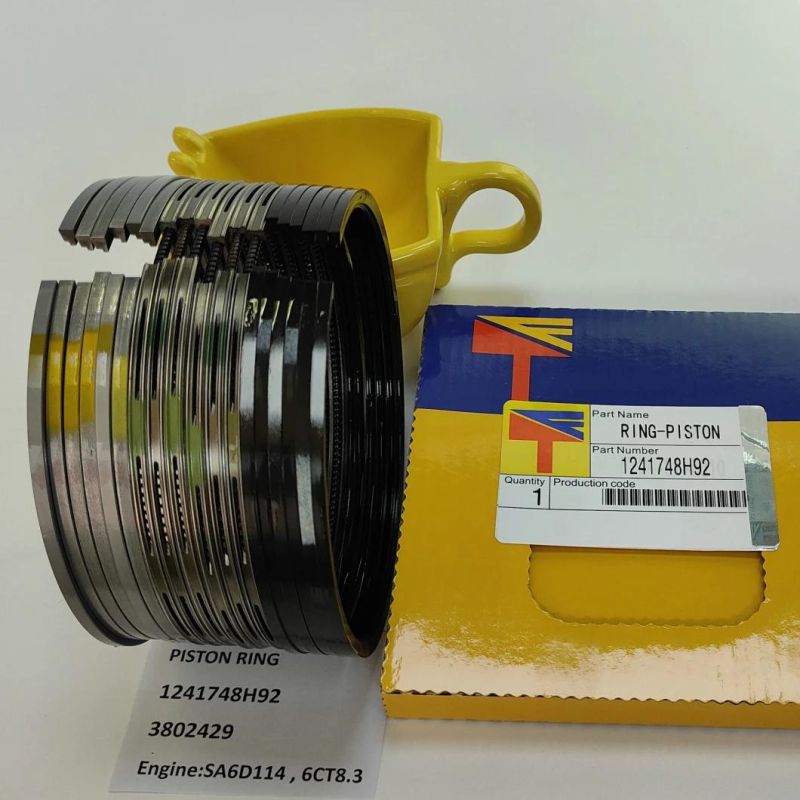 High Quality Diesel Engine Mechanical Parts Piston Ring 1241748h92 3802429 for Excavator PC300-7 PC360-7 Wheel Loaders Wa380-3 Engine S6d114 6CT8.3