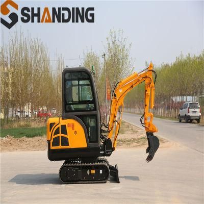 Free Shipping 1.6 Ton Excavators Accessories Mini Digger Mini Excavator