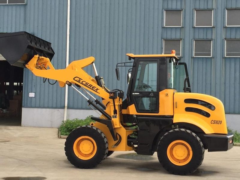 Caise Earth Moving 2 Ton Mini Tractor Payloader CS920 Front End Wheel Loader