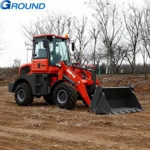 Agricultural tire long arm telescopic boom wheel loader with 1.6ton bucket
