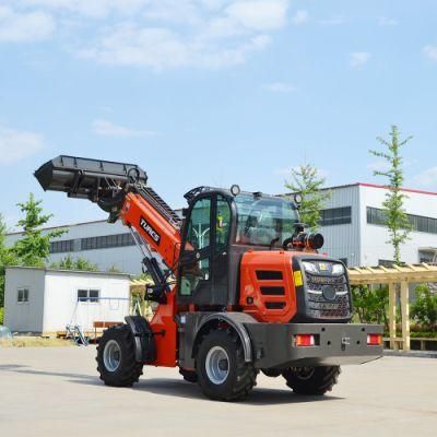Small 1.5 Ton Hydraulic Telescopic Boom Lift Loader with Low Price