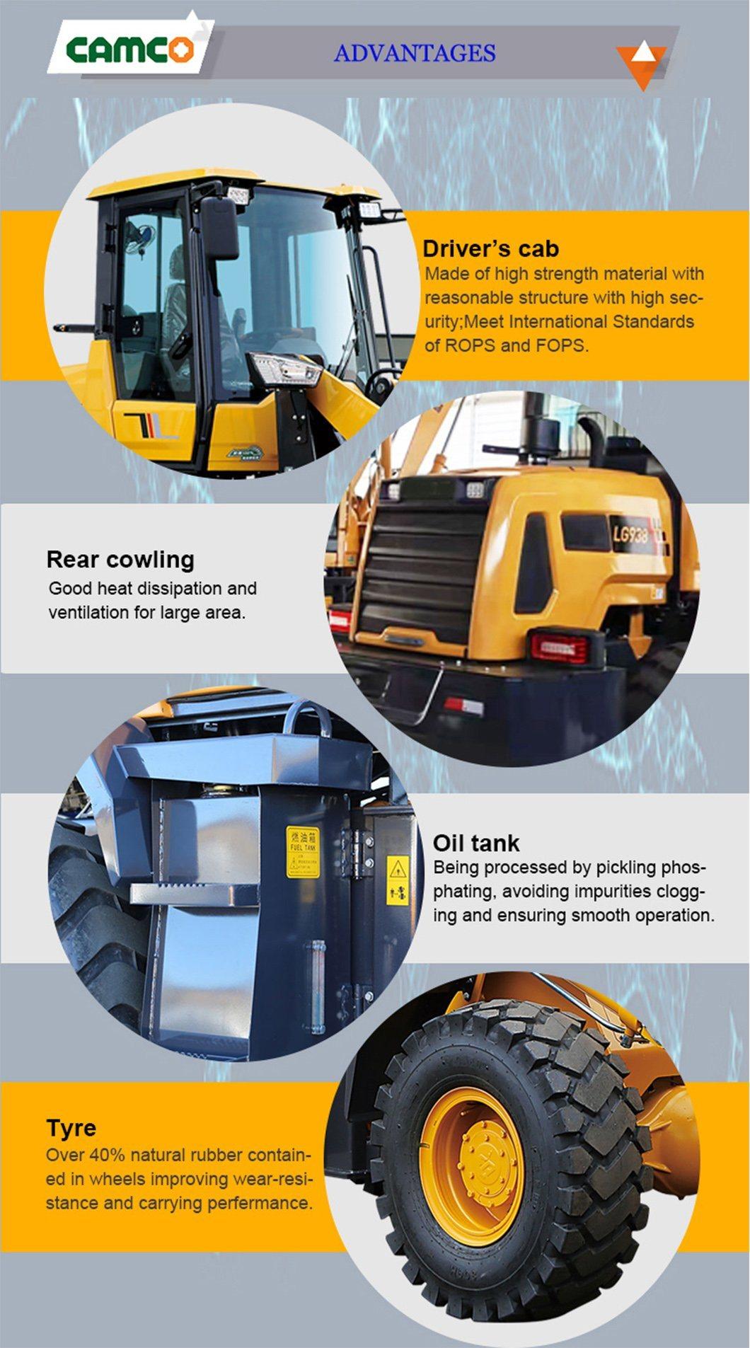 China Compact Wheel Loader with Oil Bath Air Filter