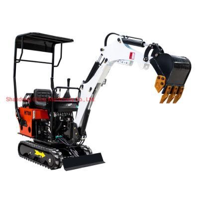 CE EPA Euro V New Cheap Price Micro Mini Small Garden Trench Digging Gasoline Diesel Engine Excavator for Sale