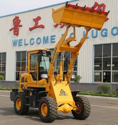 1.5ton Mini Small Compact China Farming Portable Construction EPA CE Front End Wheel Loader Earth Moving Machine for Sale