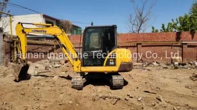 Hydraulic Crawler Used Excavator Secondhand Komatsus PC56-7 Mini Excavator Good Working Hot Sale