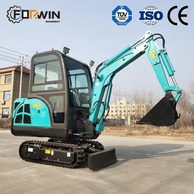 Big Promotion Depth 1950mm Small Excavator Digging Fw17b Mini Earth Digger Machine for Sale