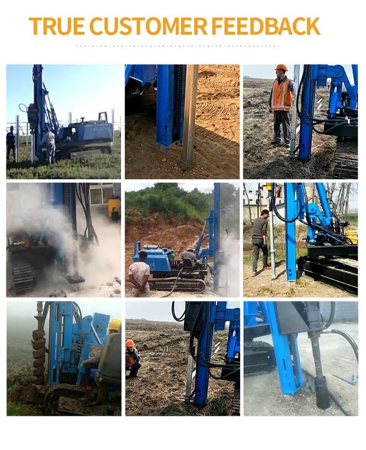 Solar Drop Hammer Hydraulic Press Screw Pile Driver