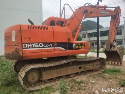 Used Mini Medium Backhoe Excavator Doosan Dh150LC-7 Construction Machine Second-Hand