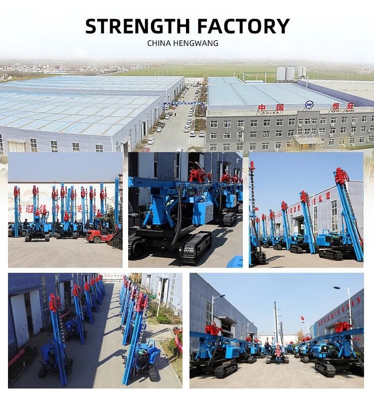 Factory Supply 4m Pile Length Rotation Angle 360 Hydraulic Pile Driver for Sale