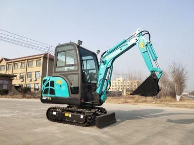 China 1.7t - 1.8 Ton Garden Mini Crawler Excavator Cheap Price for Sale