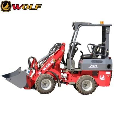 Wolf 0.6ton Mini750 Mini Wheel Loader Small New Low Hoflader/Radlader/Wheel Loader