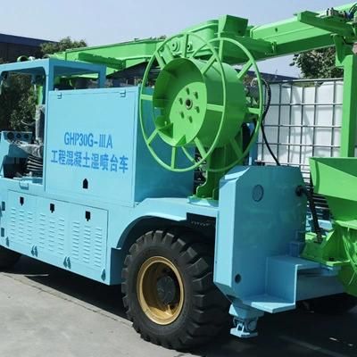 Tuck Mounted Shotcrete Pump Machine 16m Spraying Height Concrete Spray Machine