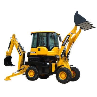 China Made 4X4 Wheel Mini Backhoe Loader